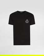 Dolce & Gabbana Cotton T-Shirt with Heraldic Patch