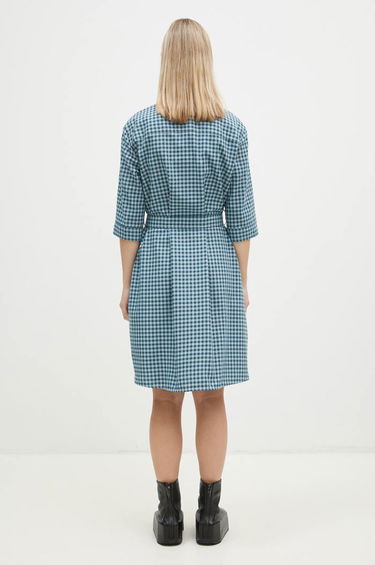 Šaty MAISON KITSUNÉ Maison Kitsuné Double Pocket Mini Oversize Dress Modrá | NW01620WC5015, 2