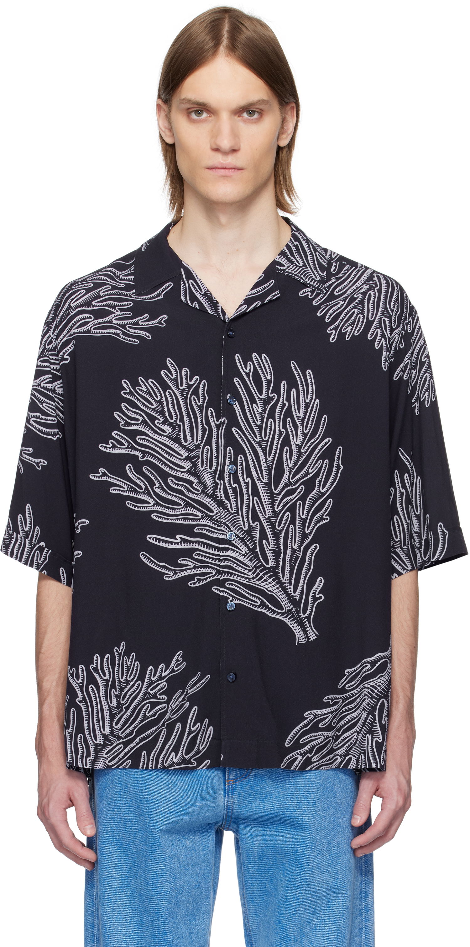 Košeľa BOSS BOSS Coral Print Shirt Čierna | 50538280, 0