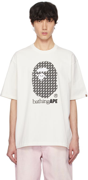 Tričko BAPE Houndstooth Graphic T-Shirt Biela | 001TEK801329M, 0