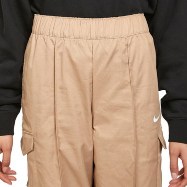 Nohavice Nike Sportswear Essentials Woven High-Rise Pants Hnedá | DD5983-200, 3