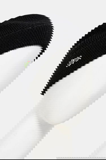 Šál Lacoste Ribbed Wool Beanie and Scarf Set Čierna | RB5385, 3