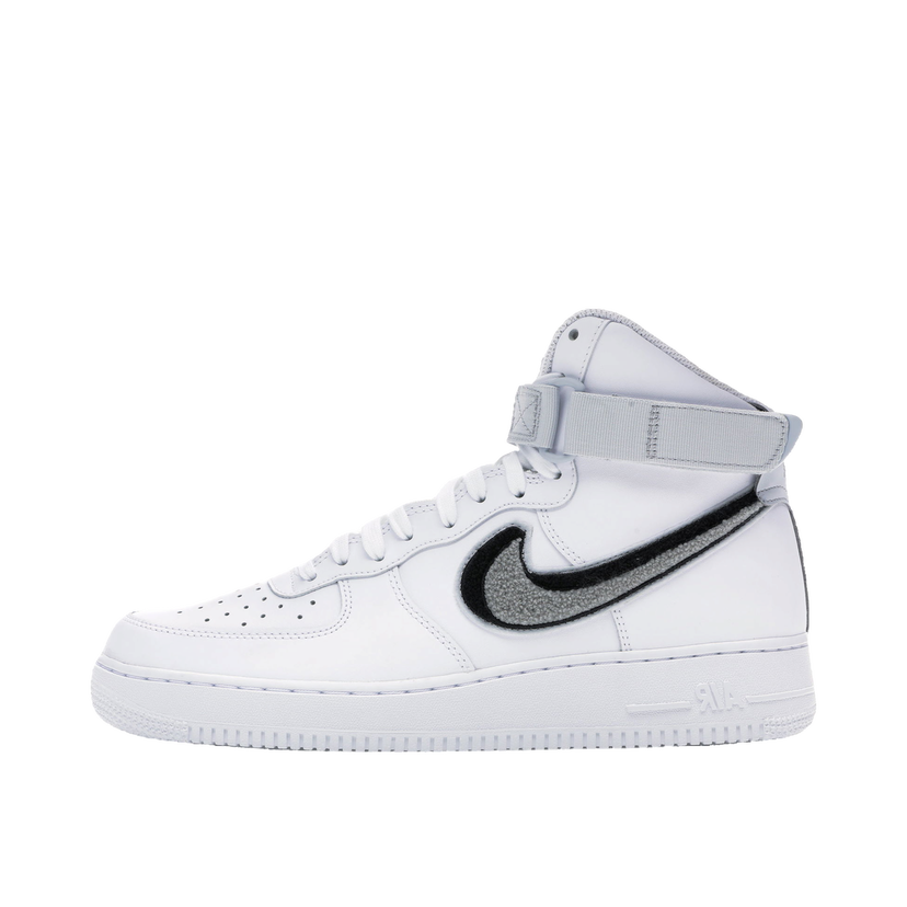 Tenisky a topánky Nike Air Force 1 High 3D Chenille White Grey Black Biela | 806403-105