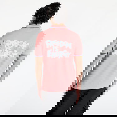 Polo tričko Comme des Garçons Comme des Garçons SHIRT x Fred Perry Knit T-Shirt Ružová | FO-T501 CORAL, 2