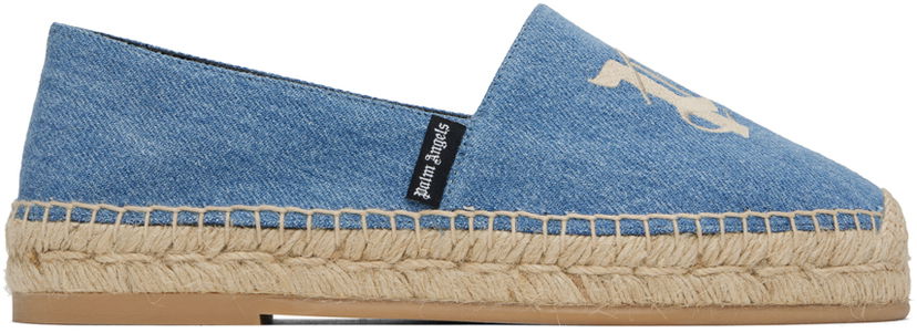 Oblečenie Palm Angels Palm Angels Blue 'PA' Espadrilles Navy | PWIB004R24DEN0014500