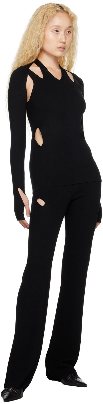Tielko Dion Lee Cutout Long Sleeve Top Čierna | C7146F22, 3