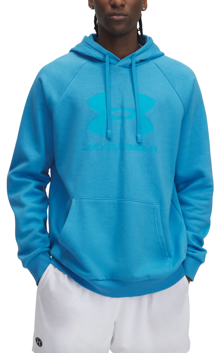 Mikina Under Armour Rival Fleece Logo HD Hoodie Tyrkysová | 1379758-452, 0