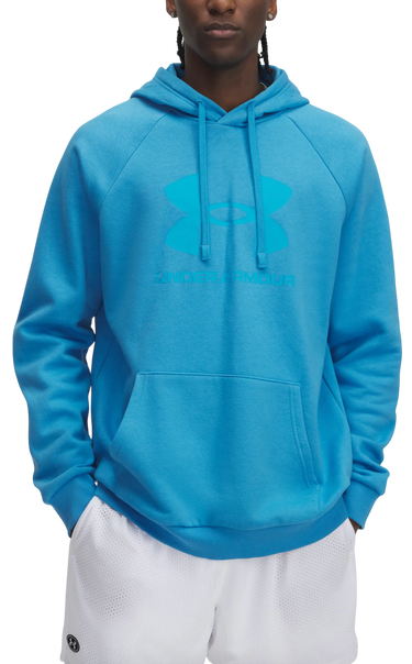 Mikina Under Armour Rival Fleece Logo HD Hoodie Tyrkysová | 1379758-452, 0
