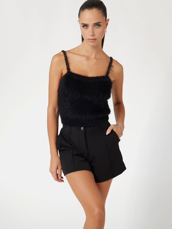 Fuzzy Yarn Cami Top