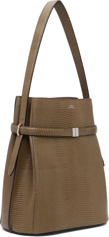 Kabelka TOTEME TOTEME Belted Lizard-Embossed Bucket Bag Hnedá | 251-WAL0048-LE0102, 1