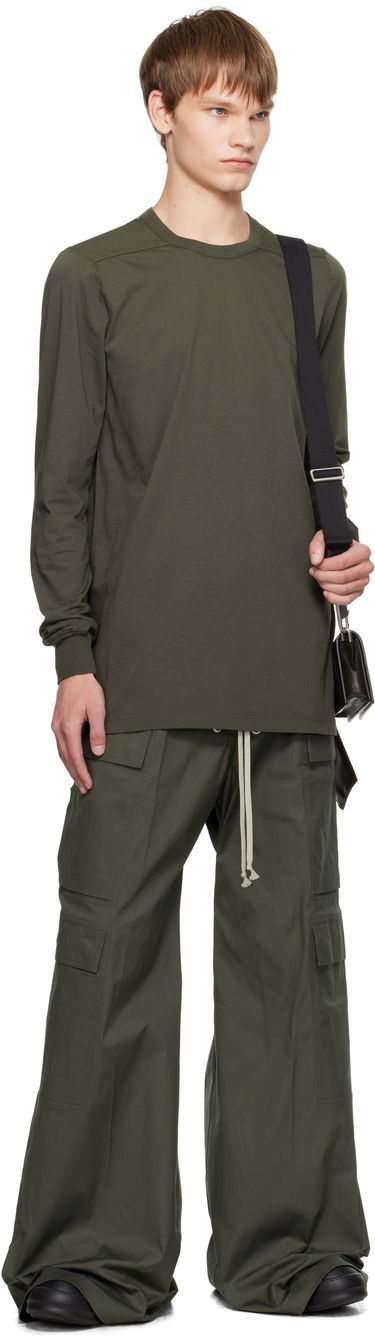 Tričko Rick Owens Rick Owens Concordians Level Long Sleeve T-Shirt Zelené | RU02E1266 JA, 4