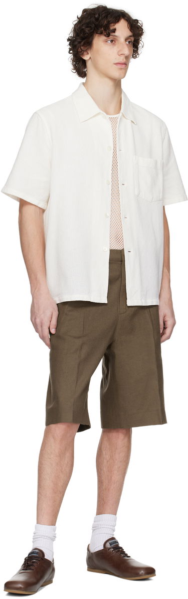 Šortky OUR LEGACY Our Legacy Borrowed Chino Shorts Zelené | M2254BTD, 3