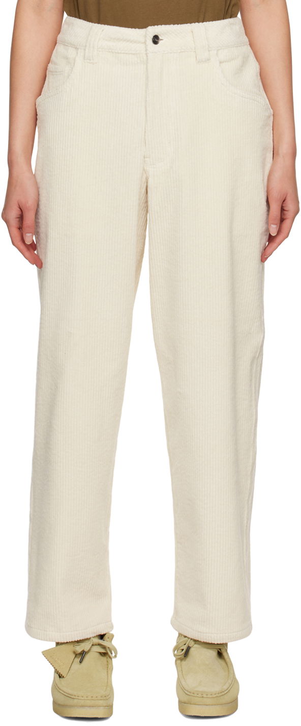 Nohavice Dime Classic Baggy Trousers "Off-White" Biela | DIME23D2F32CRE, 0