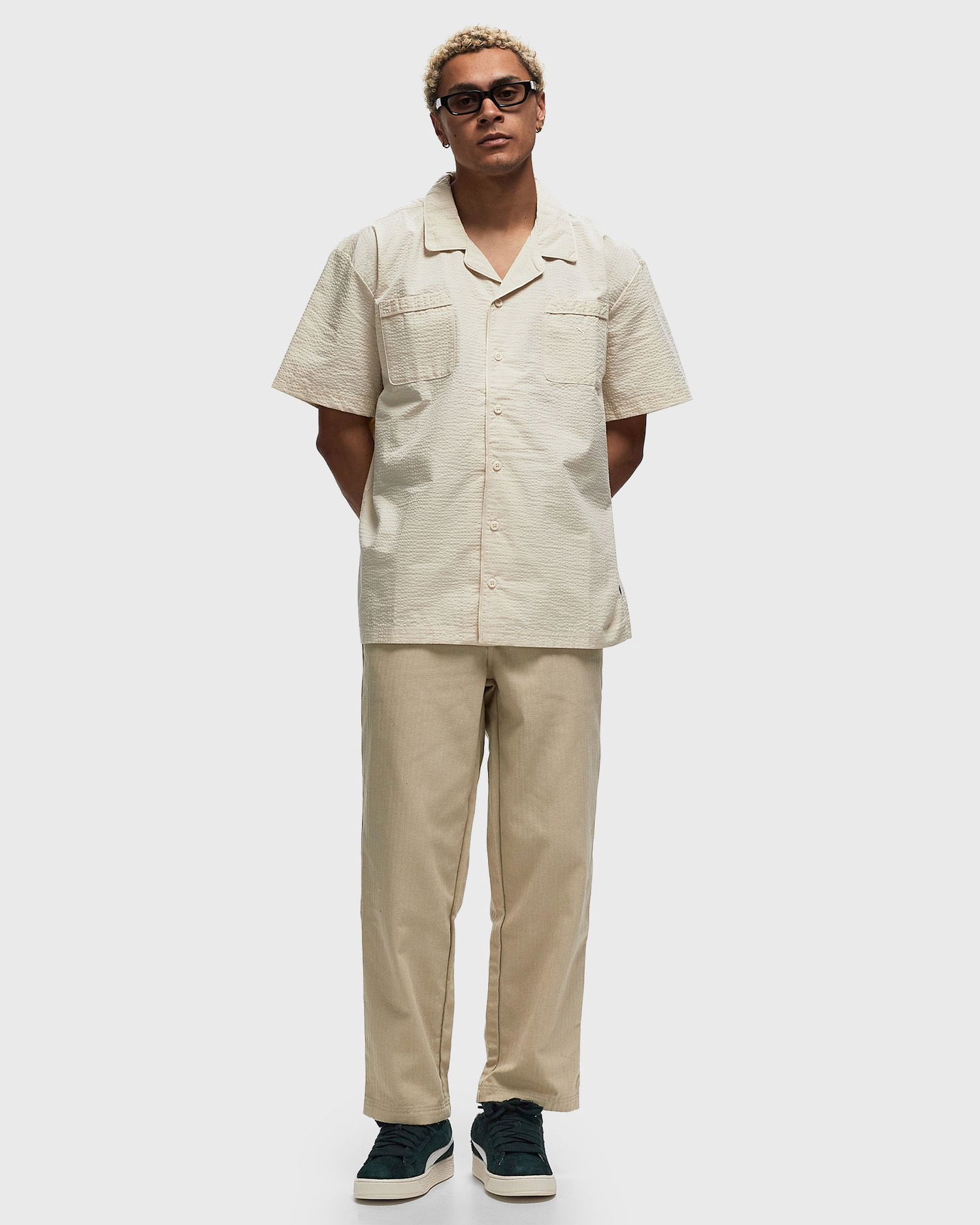 Košeľa Puma MMQ Seersucker Shirt Béžová | 624016-87, 1