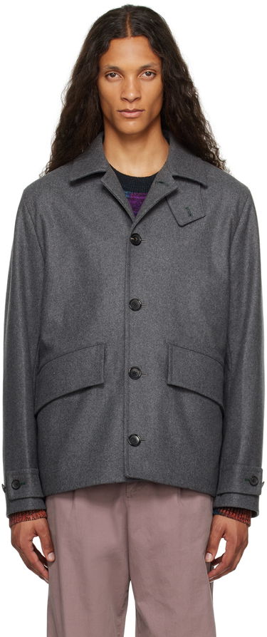Bunda Paul Smith PS Paul Smith Flap Pocket Jacket Šedá | M2R-490Y-L21059-72, 0