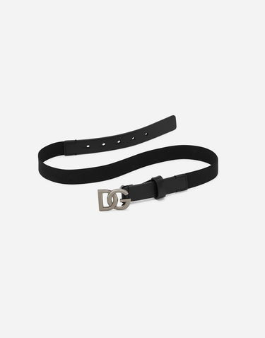 Opasok Dolce & Gabbana Dolce & Gabbana Calfskin and Elastic Belt Čierna | EC0086AQ61680999, 3