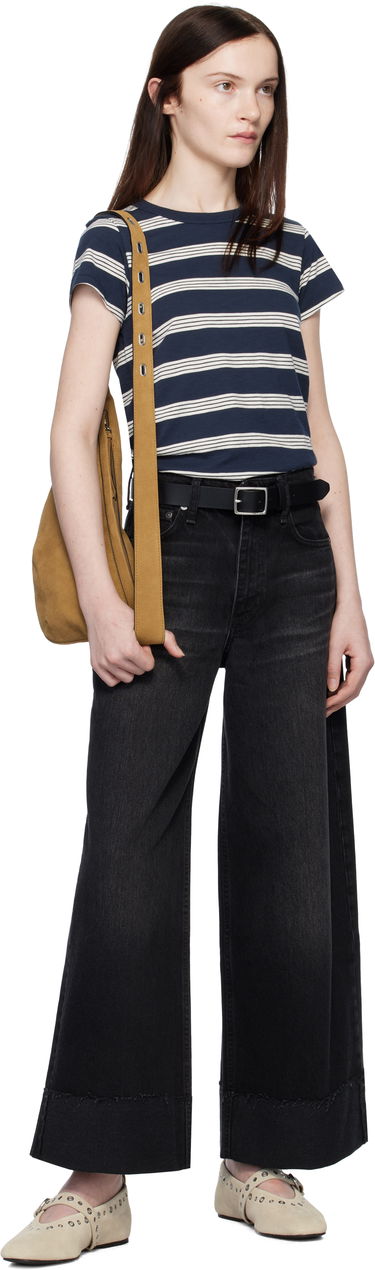 Džínsy rag & bone Sofie Ankle Wide Leg Jeans Čierna | WDD24H2993RGBL, 3