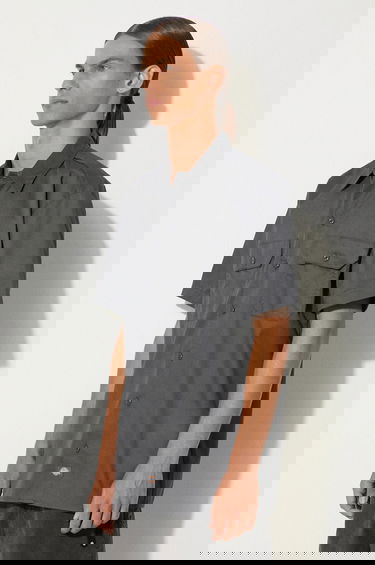 Košeľa Dickies Short Sleeve Shirt Classic Collar Two Chest Pockets Regular Fit Šedá | DK0A4XK7CH0, 0