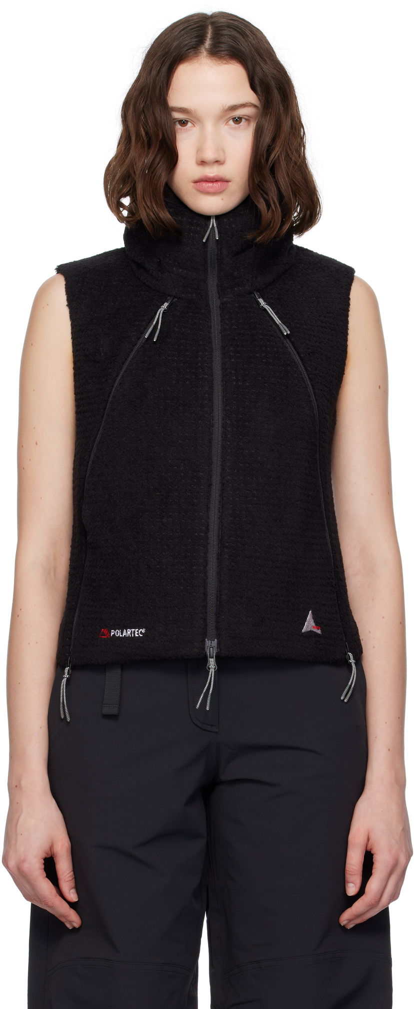 Vesta ROA ROA High Loft Fleece Vest Čierna | RBWW004FA02