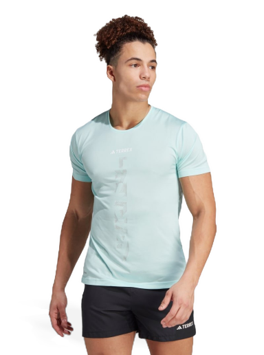 Tričko adidas Performance Terrex Agravic Trail Running Tee Tyrkysová | HZ6240