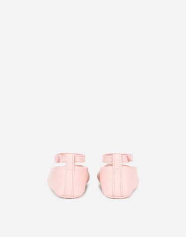 Tenisky a topánky Dolce & Gabbana Nappa Ballet Flats With Ankle Strap For First Steps (19-26) Ružová | DK0065A129380400, 2