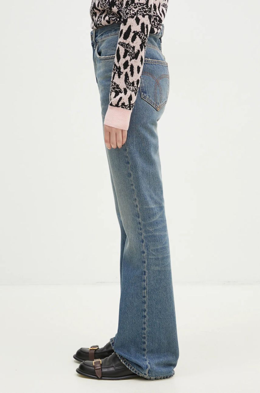 Džínsy Fiorucci Fiorucci Flared Medium Waist Jeans Modrá | U01FPDJE083DN01DN02, 1