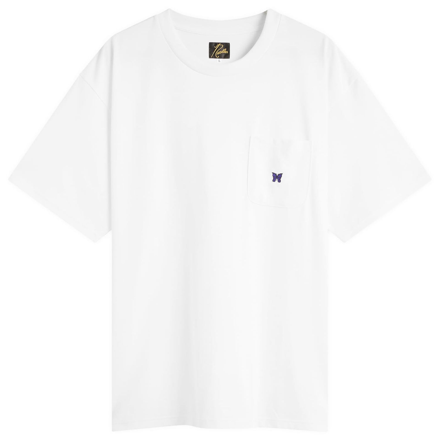 Tričko Needles Crew Neck T-Shirt Biela | RW352-A, 0