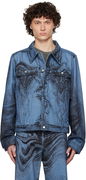 CAMPERLAB Distorted Print Denim Jacket