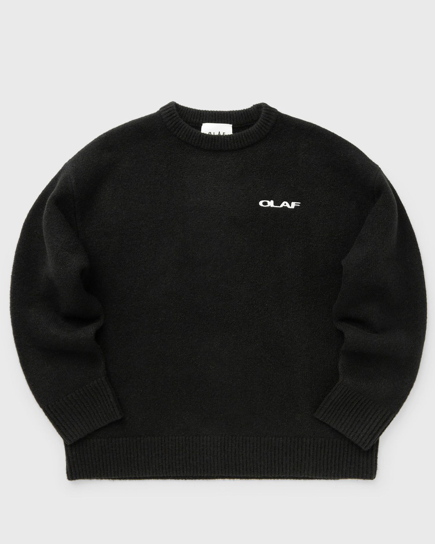 Mikina ØLÅF Drift Knitted Crewneck Sweatshirt Čierna | M180703-BLACK, 0