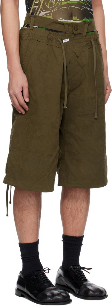 Šortky Ottolinger Ottolinger Baggy Cargo Shorts Zelené | 106-200406-01, 1