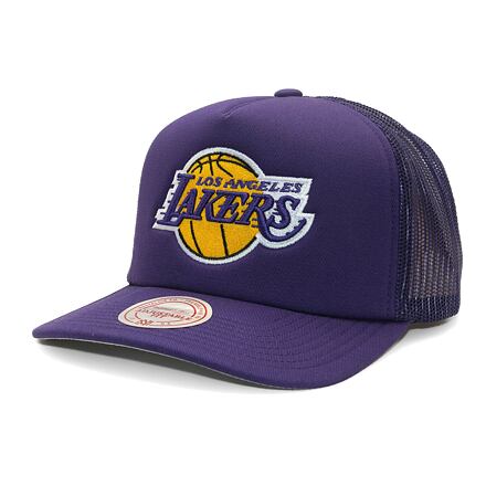 Šiltovka Mitchell & Ness Los Angeles Lakers Evergreen Trucker Cap Fialová | HT8032-LALPURP