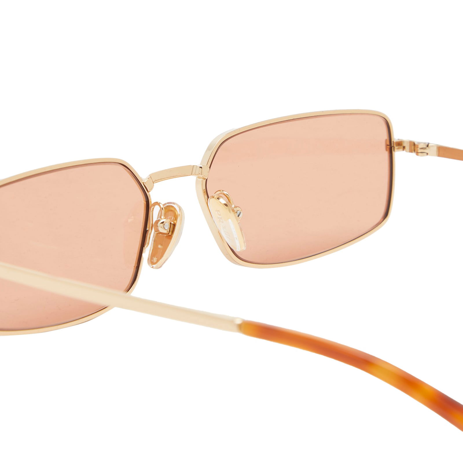 A60S Gold & Orange Rectangle Sunglasses