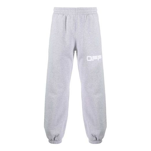 Tepláky Off-White Off-White Logo Print Joggers Šedá | OMCH022S20E300030788, 0