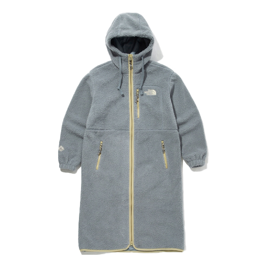 Kabáty The North Face Street Style Logo Fleece Coat Modrá | NC4FM50C