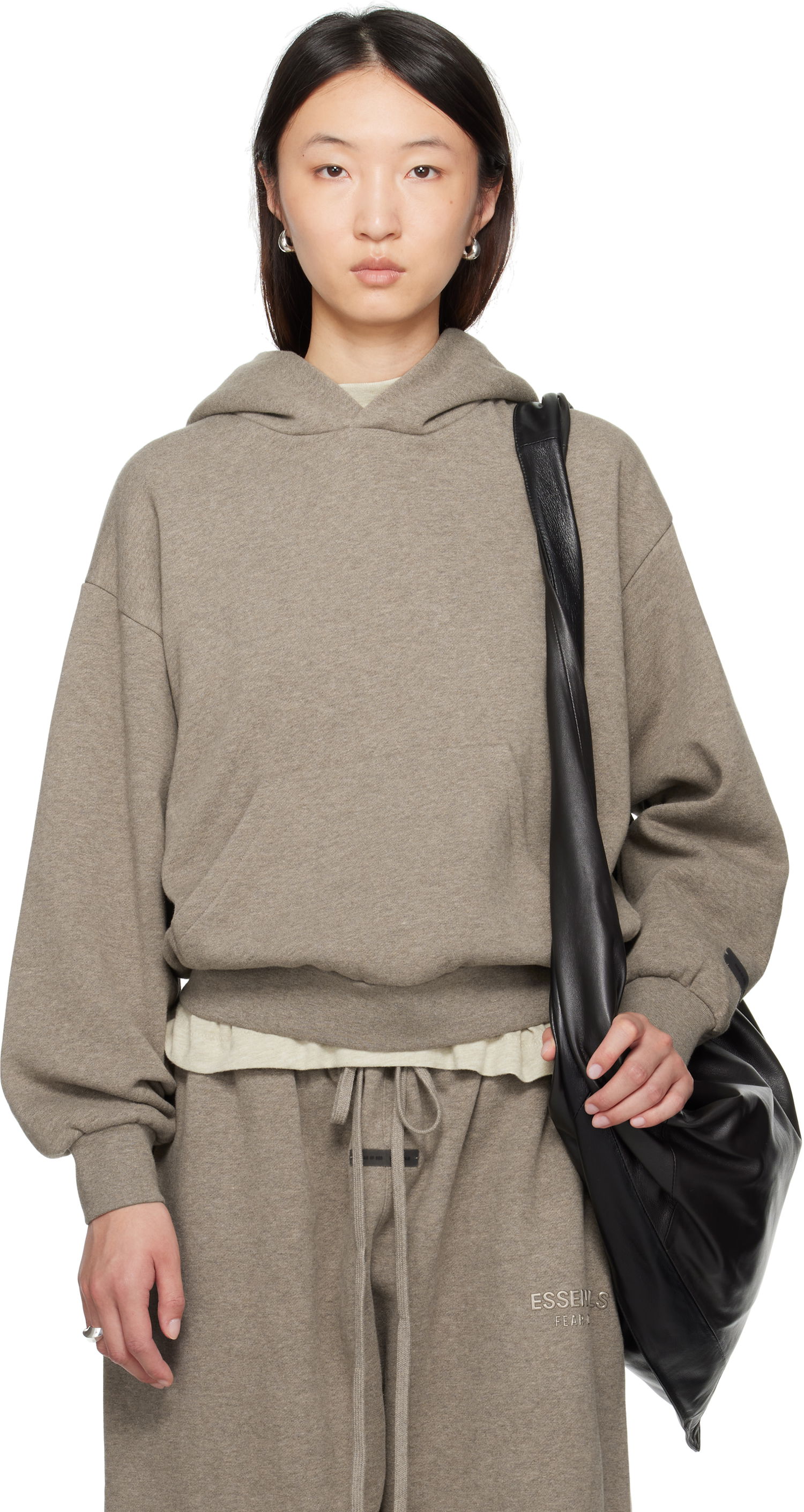 Mikina Fear of God Fear of God ESSENTIALS Classic Fit Hoodie Šedá | 192SP255543FW, 0