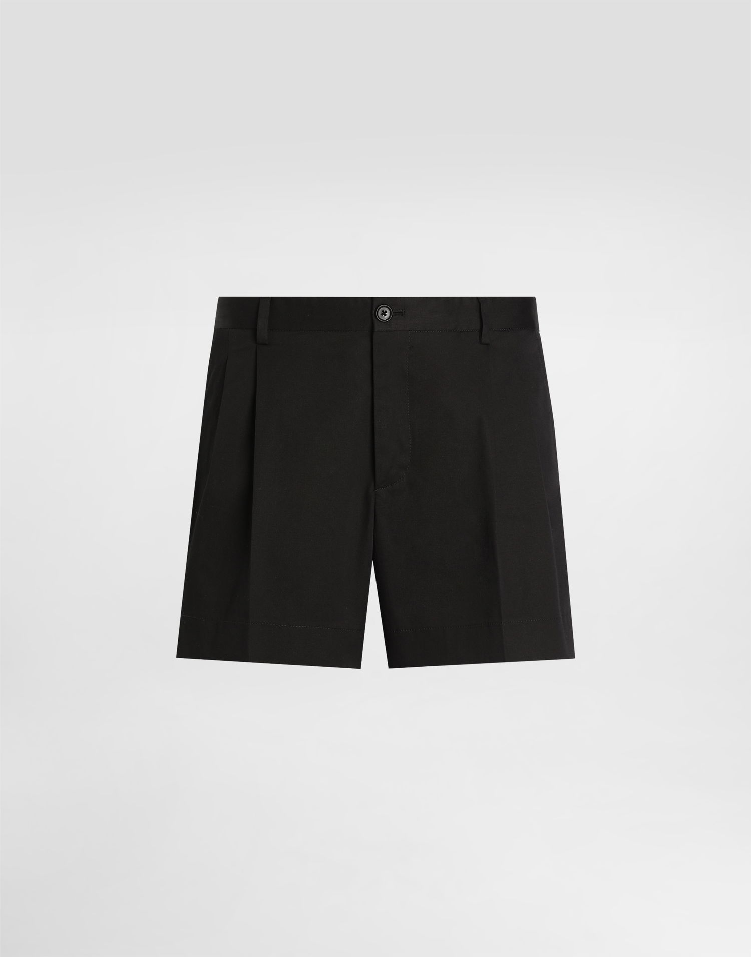Šortky Dolce & Gabbana Dolce & Gabbana Cotton Gabardine Pleated Shorts Čierna | GP0X9TFUFNVN0000, 0
