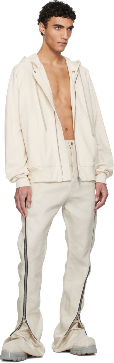 Mikina Rick Owens Rick Owens Hollywood Windbreaker Hoodie Béžová | RU01E5241 BA, 3