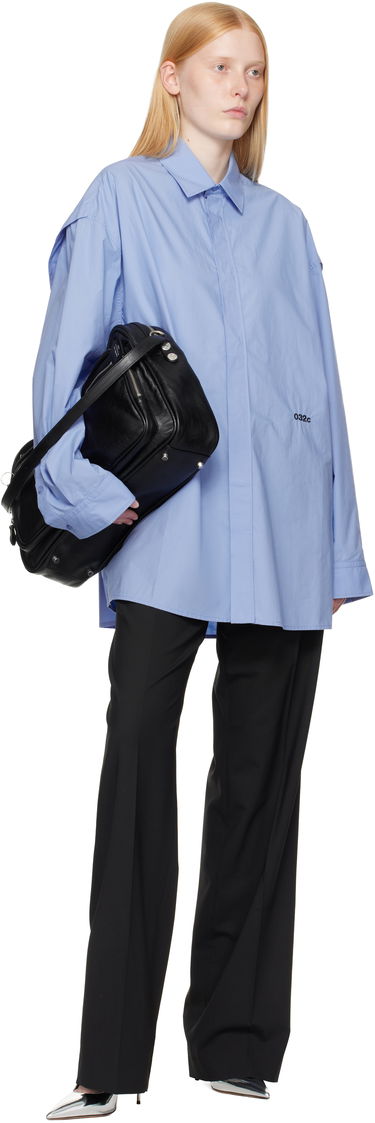 Košeľa 032C 032c Oversized 'Please Steam' Shirt Modrá | S25-URW-1309-300-W, 3