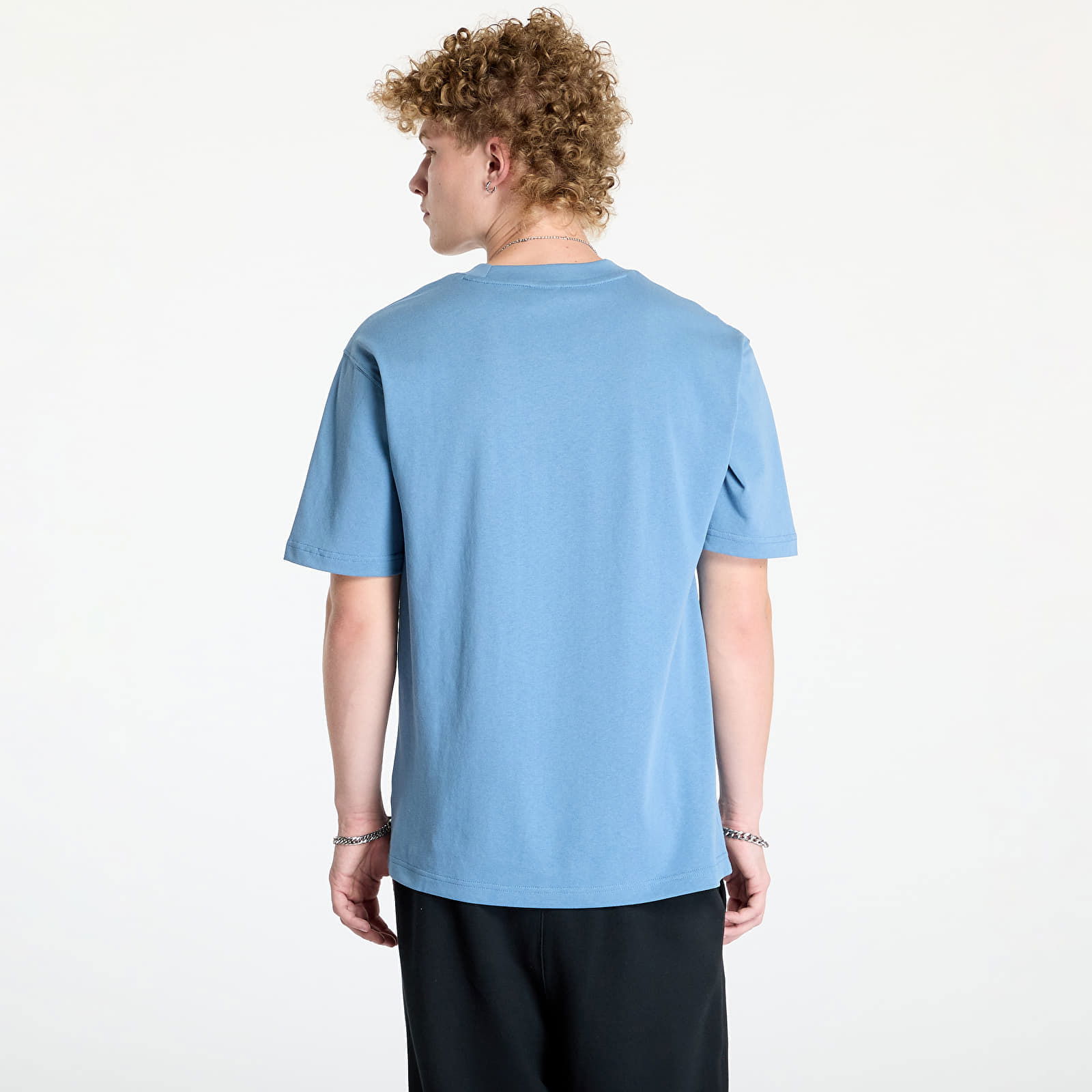 Athletics Cotton T-Shirt Heron Blue