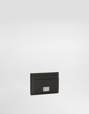 Peňaženka Dolce & Gabbana Dauphine Calfskin Card Holder Čierna | BP0330AG2198H708, 1