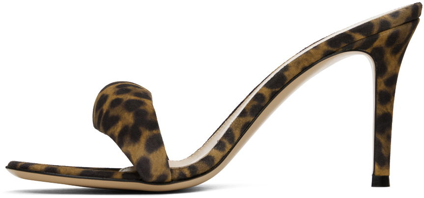 Bijoux 85 Leopard Print Heeled Mules