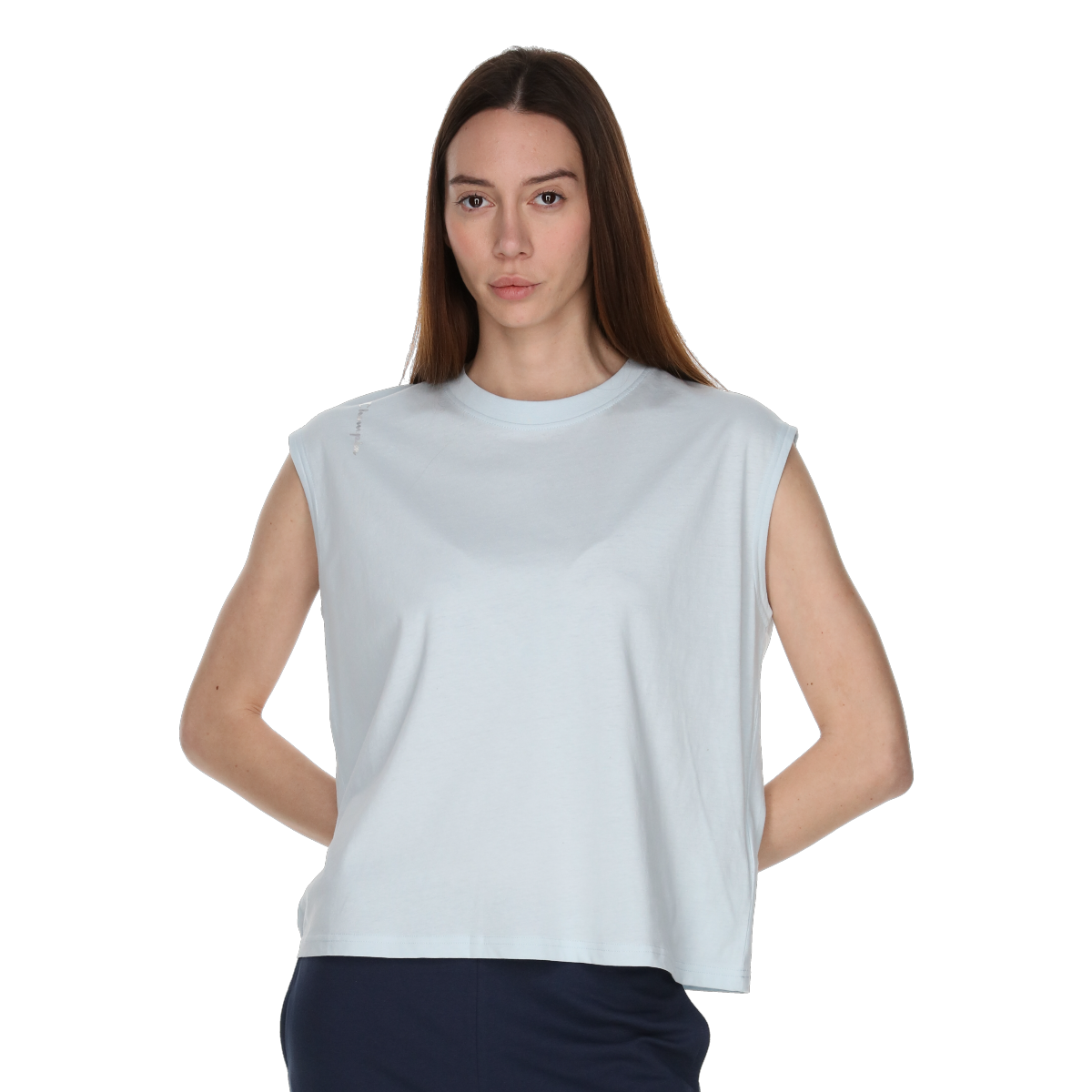 Tielko Champion Crewneck Sleeveless T-Shirt Modrá | 118201-BS056, 0