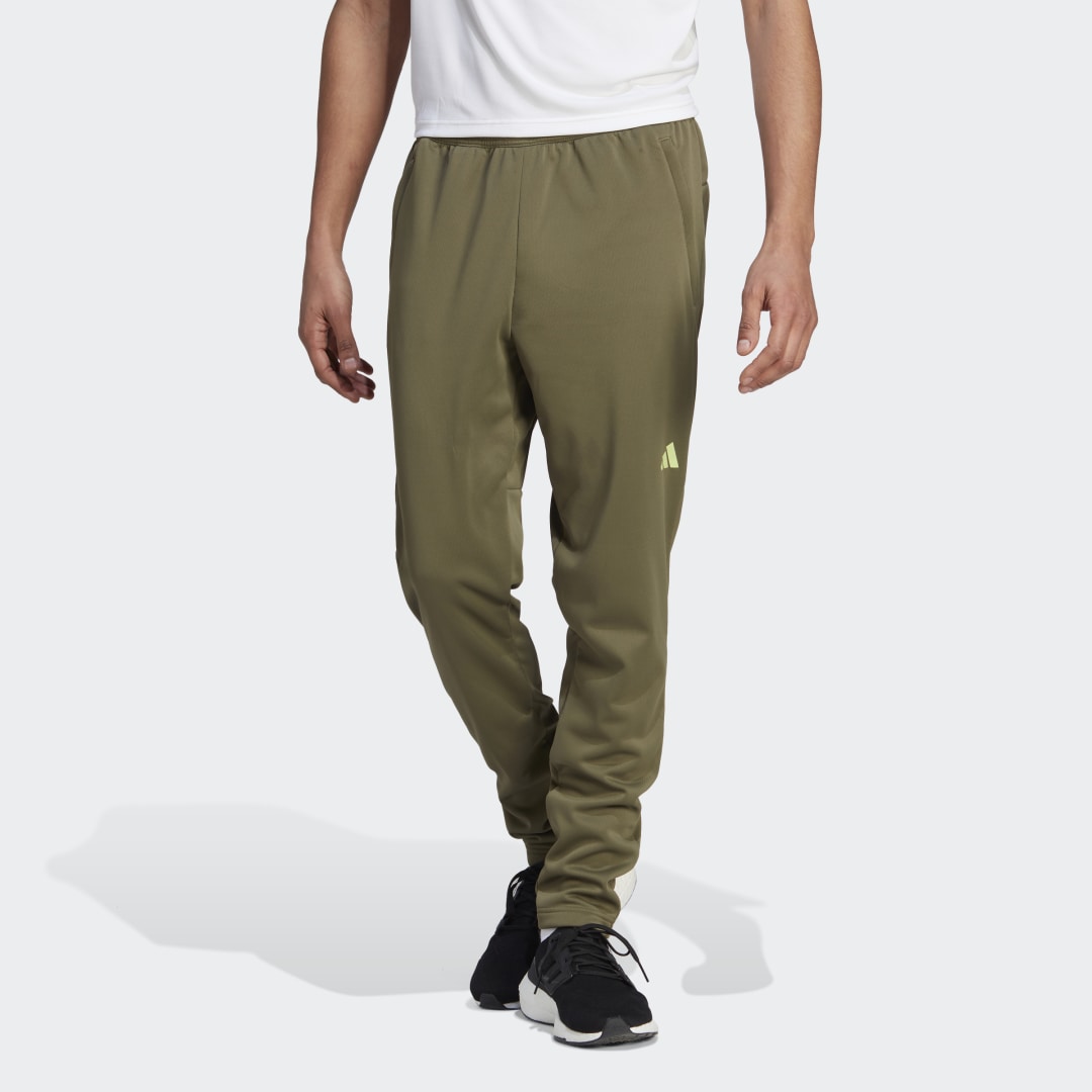 Tepláky adidas Originals Train Essentials Seasonal Woven Training Hnedá | IJ9611, 1