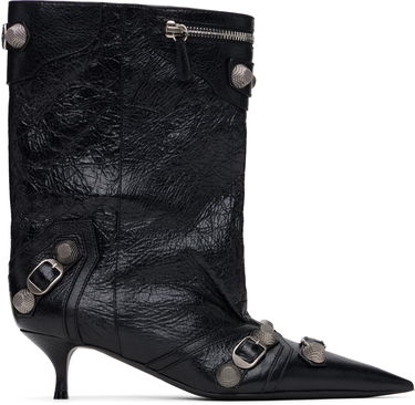 Tenisky a topánky Balenciaga Leather Ankle Boots with Metal Studs Čierna | 802082 WAD4E, 0