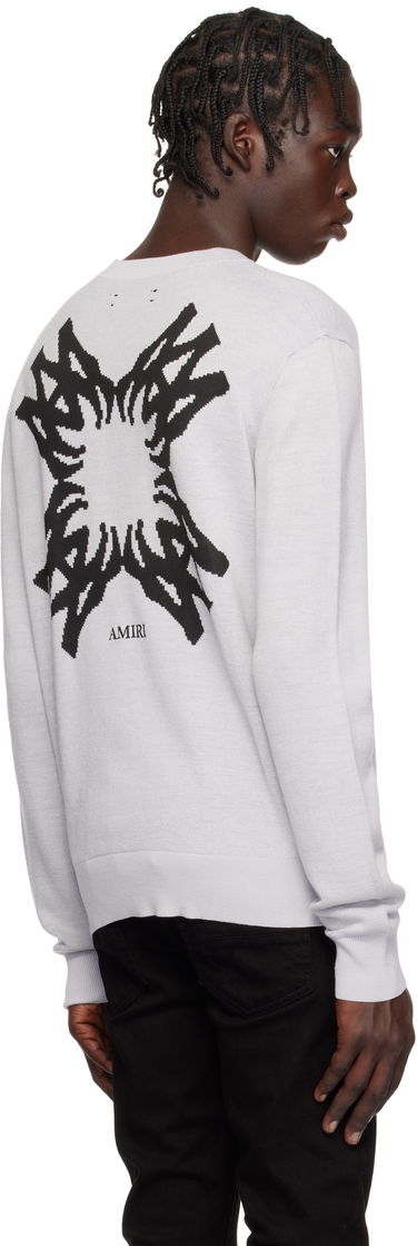 Sveter AMIRI Quad Star Knit Sweater Šedá | AMKNCW1072, 2