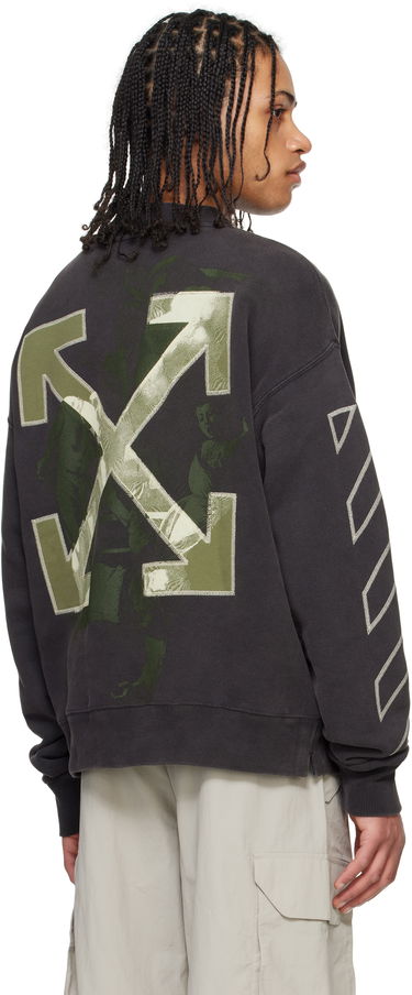 Sveter Off-White Off-White Crewneck Martyrdom Arrow Sweatshirt Čierna | OMBA054S25FLE0081361, 2