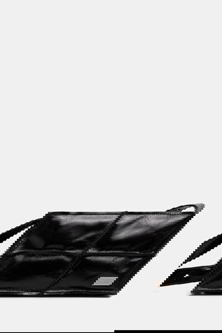 Taška cez rameno Maison Margiela Padded Patent Leather Shoulder Bag Čierna | SB5WD0031.P8490.T8013, 0