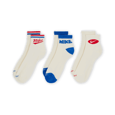 Ponožky Nike Everyday Plus Quarter Socks (3 Pairs) Biela | HJ9340-901, 3