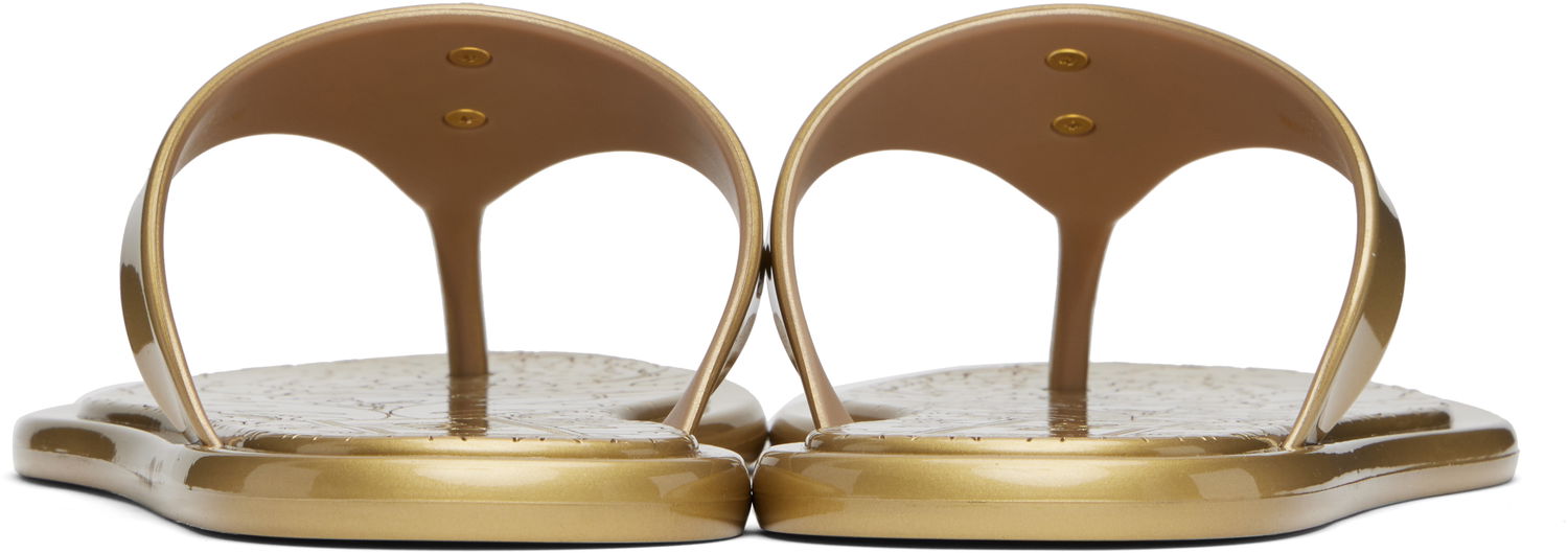 Doplnky Versace Versace Alia Metallic Flat Sandals Metalická | 1016248_1A14478, 1