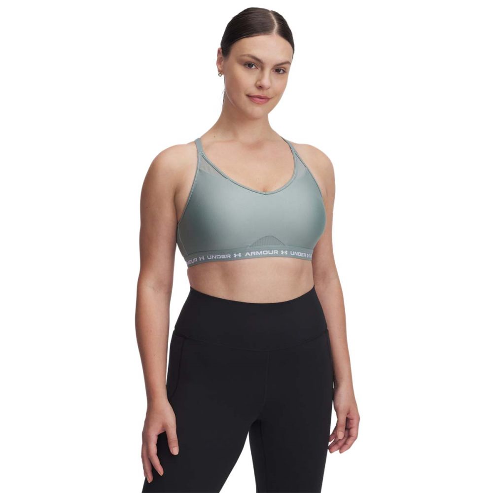 Podprsenka Under Armour Under Armour Crossback Low Sports Bra Zelené | 1386424-348, 0
